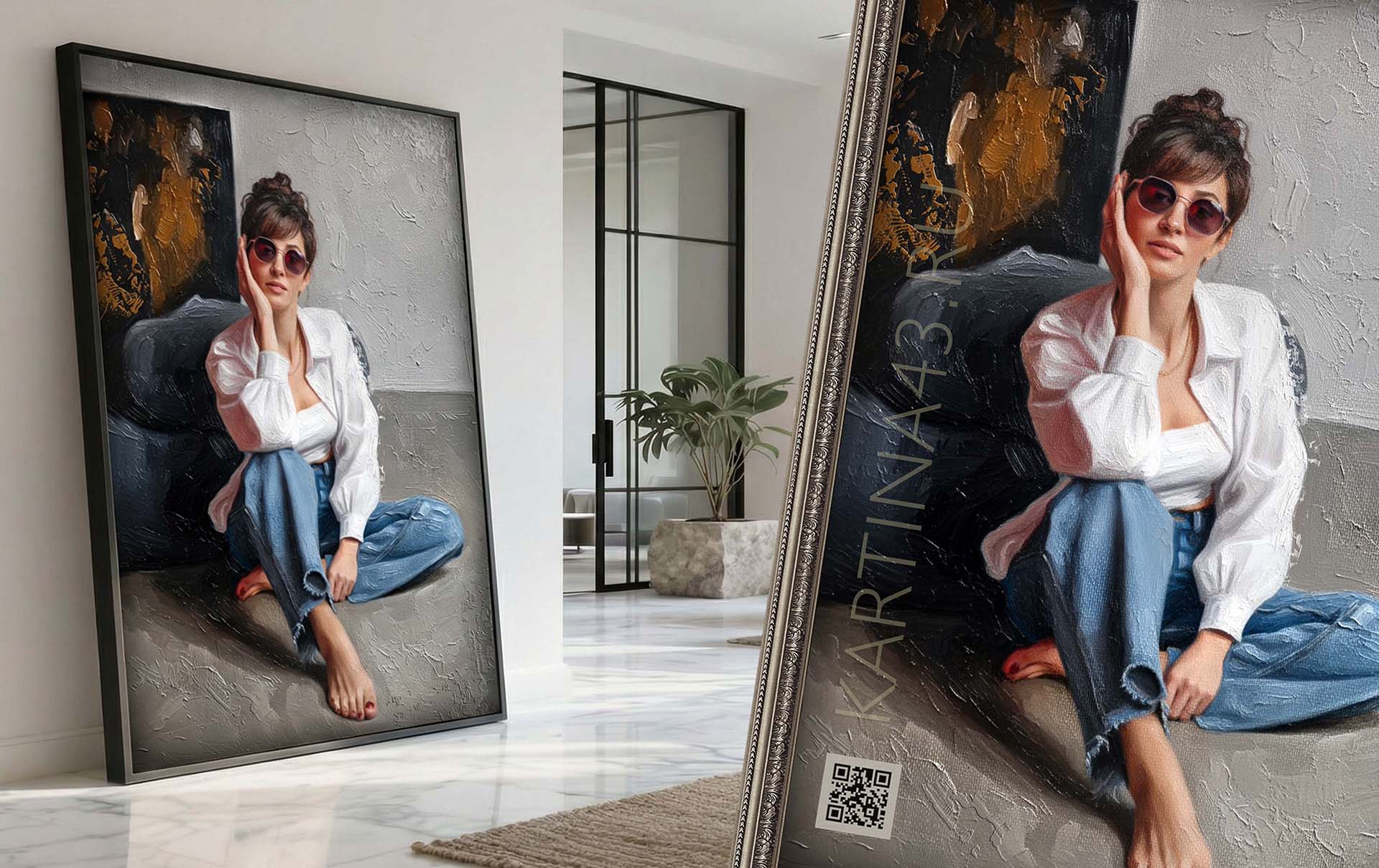 Примеры компании Картина43, портреты на заказ в Кирове