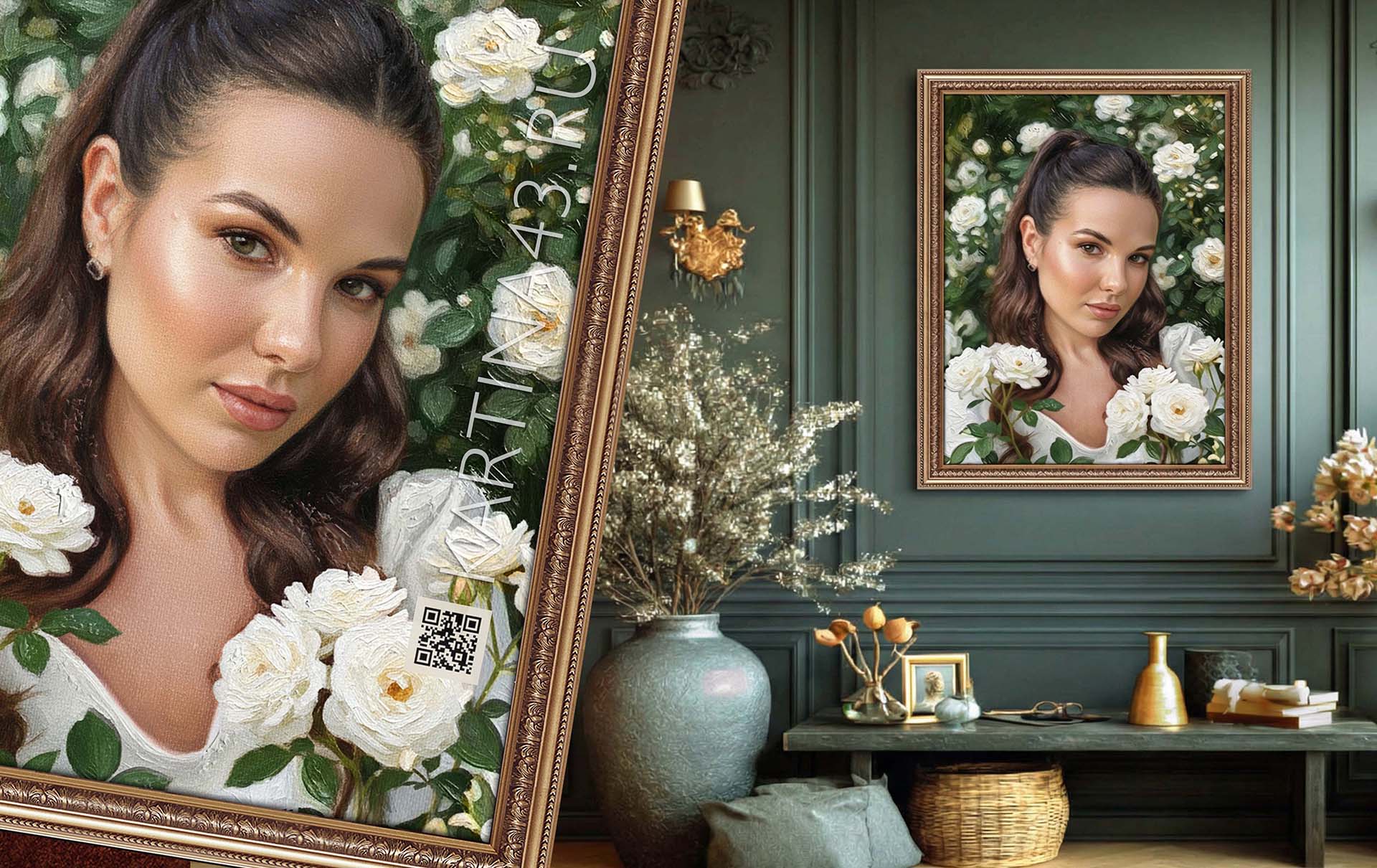 Примеры компании Картина43, портреты на заказ в Кирове