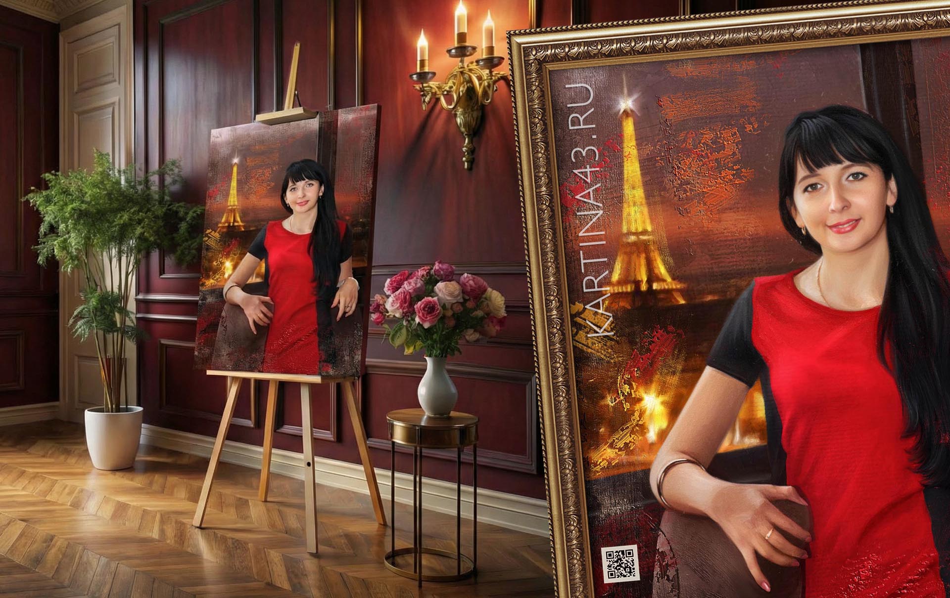 Примеры компании Картина43, портреты на заказ в Кирове